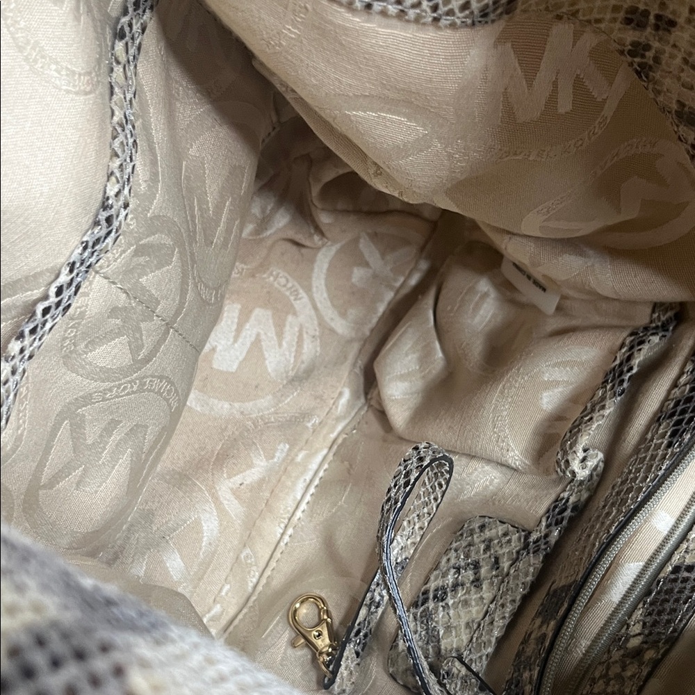 Michael Kors Python Embossed Boho - image 8